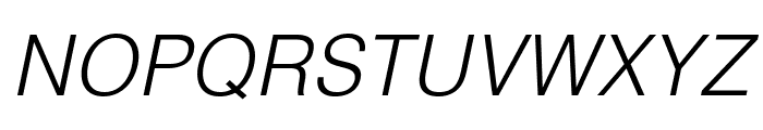 HelveticaLTStd-LightObl Font UPPERCASE