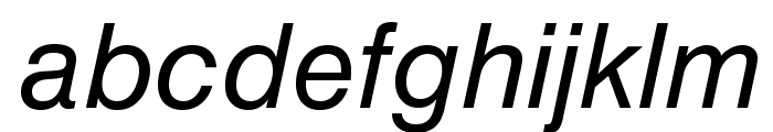 HelveticaLTStd-Obl Font LOWERCASE