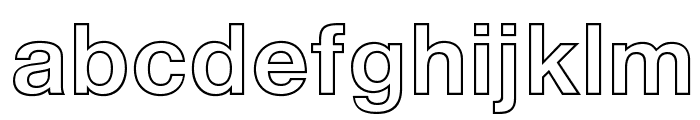 HelveticaNeueLTStd-BdOu Font LOWERCASE