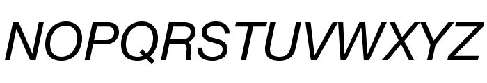 HelveticaNeueLTStd-It Font UPPERCASE