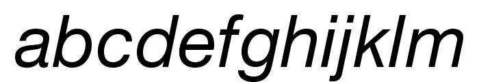 HelveticaNeueLTStd-It Font LOWERCASE