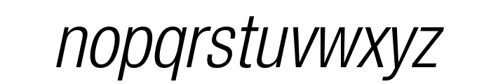 HelveticaNeueLTStd-LtCnO Font LOWERCASE