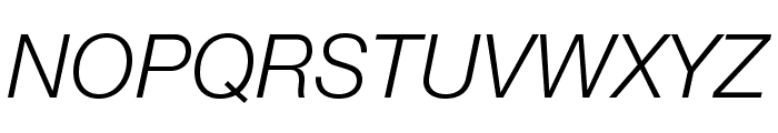 HelveticaNeueLTStd-LtIt Font UPPERCASE