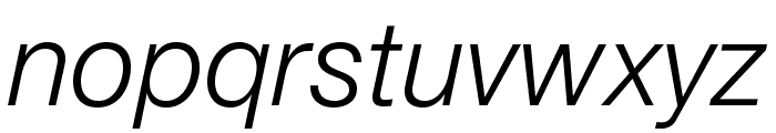 HelveticaNeueLTStd-LtIt Font LOWERCASE