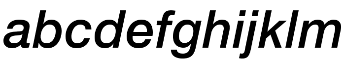 HelveticaNeueLTStd-MdIt Font LOWERCASE