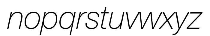 HelveticaNeueLTStd-ThIt Font LOWERCASE