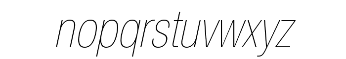HelveticaNeueLTStd-UltLtCnO Font LOWERCASE