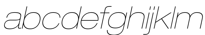 HelveticaNeueLTStd-UltLtExO Font LOWERCASE