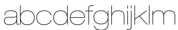 HelveticaNeueLTStd-UltLtEx Font LOWERCASE