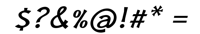 Henergo-BoldItalic Font OTHER CHARS