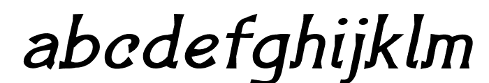 Henergo-BoldItalic Font LOWERCASE
