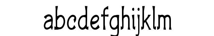 Henergo-CondensedRegular Font LOWERCASE