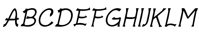 HenergoItalic Font UPPERCASE