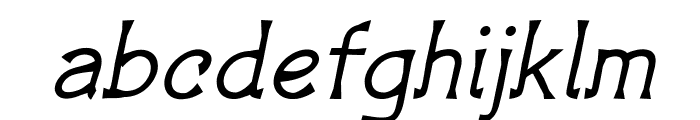 HenergoItalic Font LOWERCASE