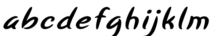 Hennepin-BoldItalic Font LOWERCASE