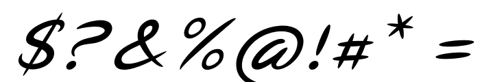 HennepinItalic Font OTHER CHARS