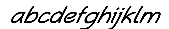 Henzo-BoldItalic Font LOWERCASE