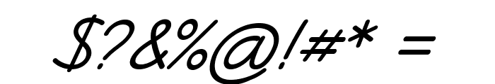 Henzo-Italic Font OTHER CHARS