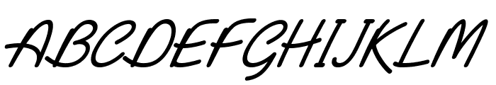 Henzo-Italic Font UPPERCASE