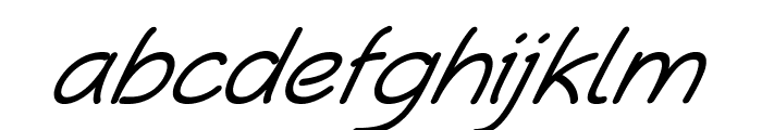 Henzo-Italic Font LOWERCASE