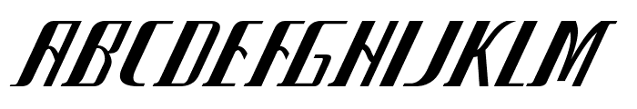 Hepton-BoldItalic Font UPPERCASE