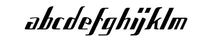 Hepton-BoldItalic Font LOWERCASE