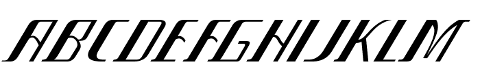Hepton-ExpandedItalic Font UPPERCASE
