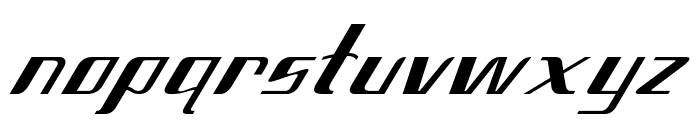 Hepton-ExpandedItalic Font LOWERCASE