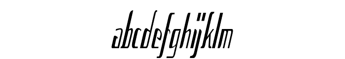 Hepton-ExtracondensedItalic Font LOWERCASE