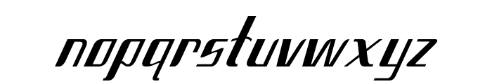 Hepton-Italic Font LOWERCASE