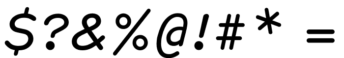Hermes Regular Italic Font OTHER CHARS