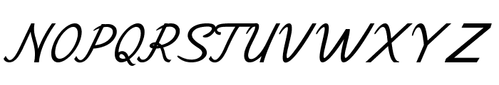 Herulon-BoldItalic Font UPPERCASE