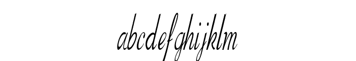 Herulon-ExtracondensedItalic Font LOWERCASE