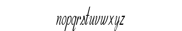 Herulon-ExtracondensedItalic Font LOWERCASE