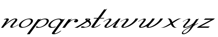 Herulon-ExtraexpandedItalic Font LOWERCASE