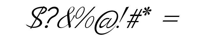 Herulon-Italic Font OTHER CHARS