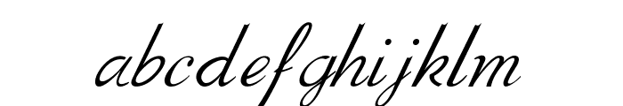 Herulon-Italic Font LOWERCASE