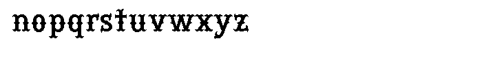 Hessian Font LOWERCASE