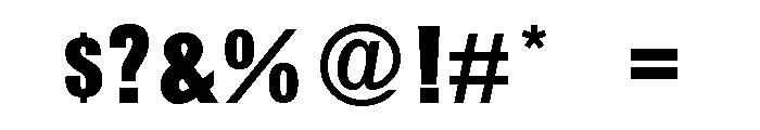 HeadLineA Regular Font OTHER CHARS