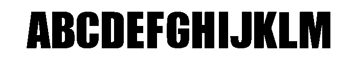 HeadLineA Regular Font UPPERCASE