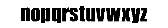 HeadLineA Regular Font LOWERCASE