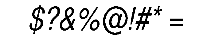 Helvetica CY Oblique Font OTHER CHARS