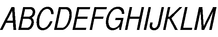 Helvetica CY Oblique Font UPPERCASE