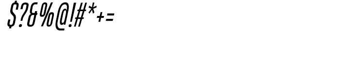 Heading Pro Ultra Compressed Book Italic Font OTHER CHARS