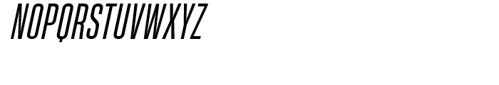 Heading Pro Ultra Compressed Book Italic Font UPPERCASE