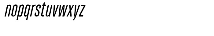 Heading Pro Ultra Compressed Book Italic Font LOWERCASE