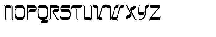 Hebrew Latino Plain Font UPPERCASE
