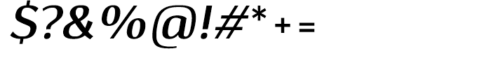 Hedon SemiBold Italic Font OTHER CHARS