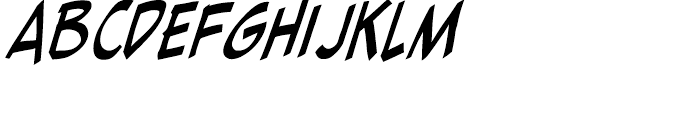 Hellshock Bold Italic Font UPPERCASE