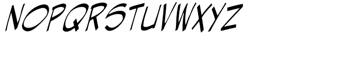 Hellshock Italic Font UPPERCASE